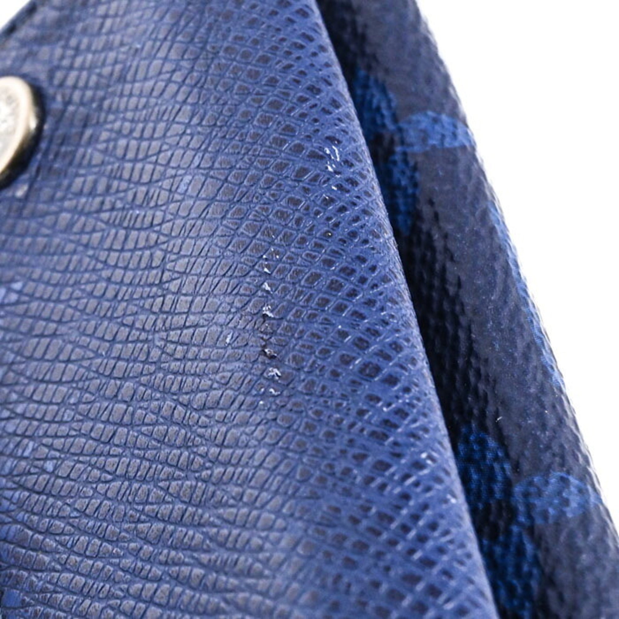 Louis Vuitton Blue Taigarama Wallet (Tri-Fold)