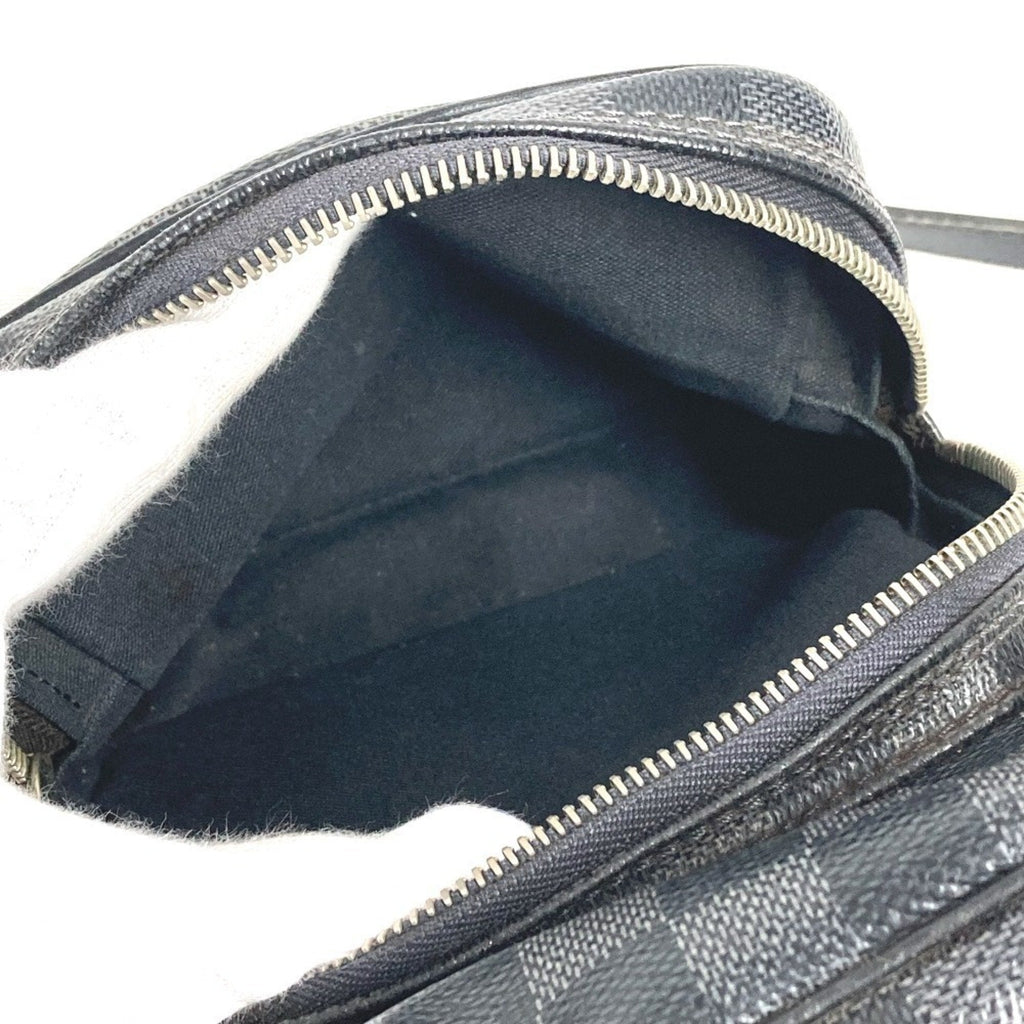 Louis Vuitton Black Damier Graphite Damier Graphite Pochette Shoulder Bag