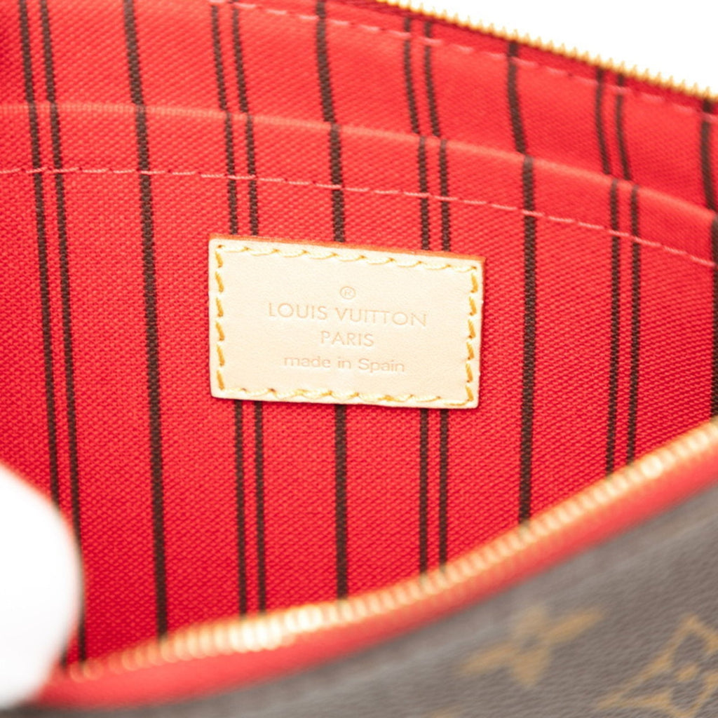 Louis Vuitton Brown Red Color Pvc Pouch