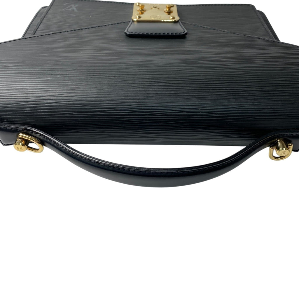 Louis Vuitton Black Noir Epi Leather Handbag Shoulder Bag