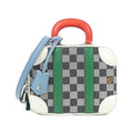 Louis Vuitton Blanc Noir Coated Canvas Leather Handbag