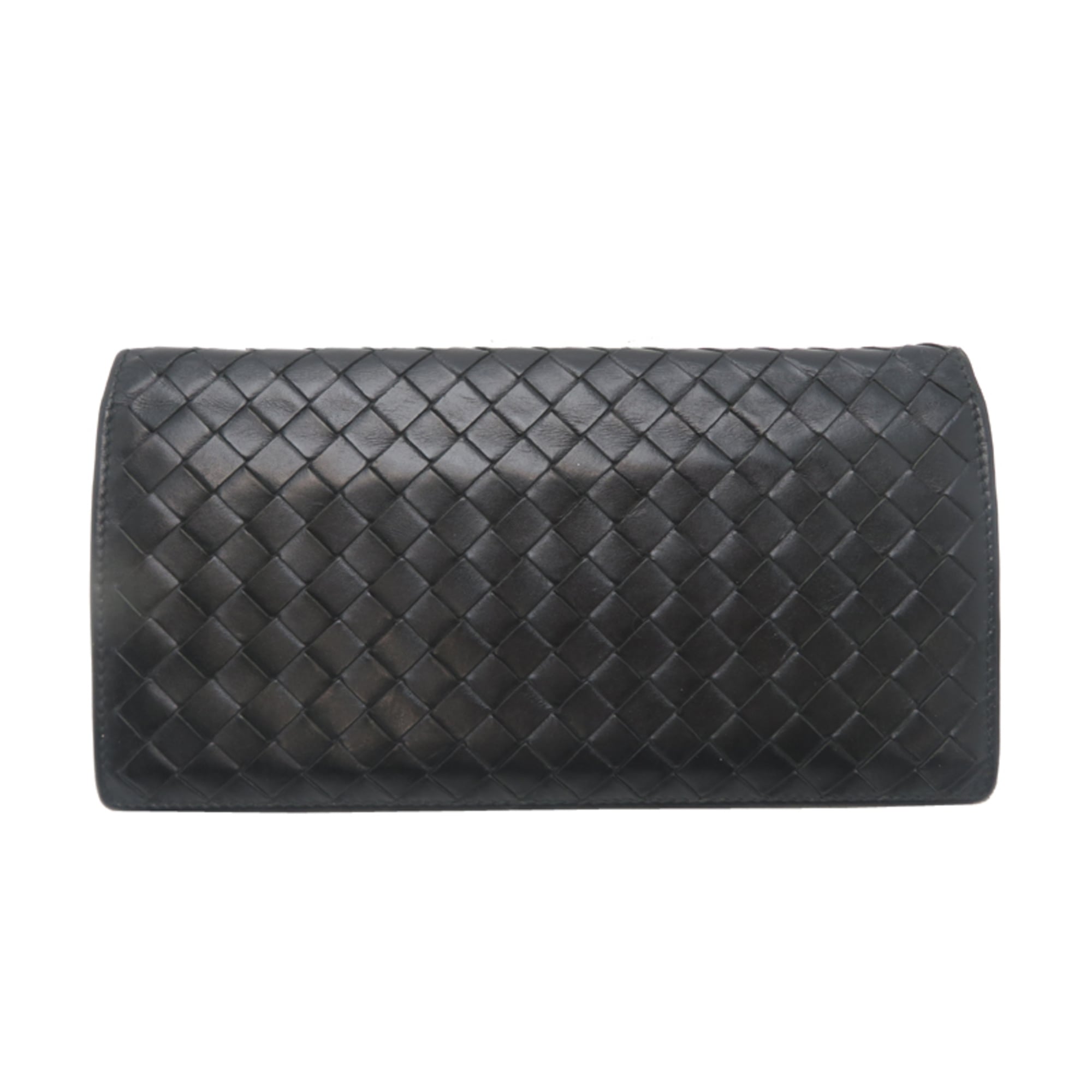 Bottega Veneta Black Leather Wallet (Bi-Fold)