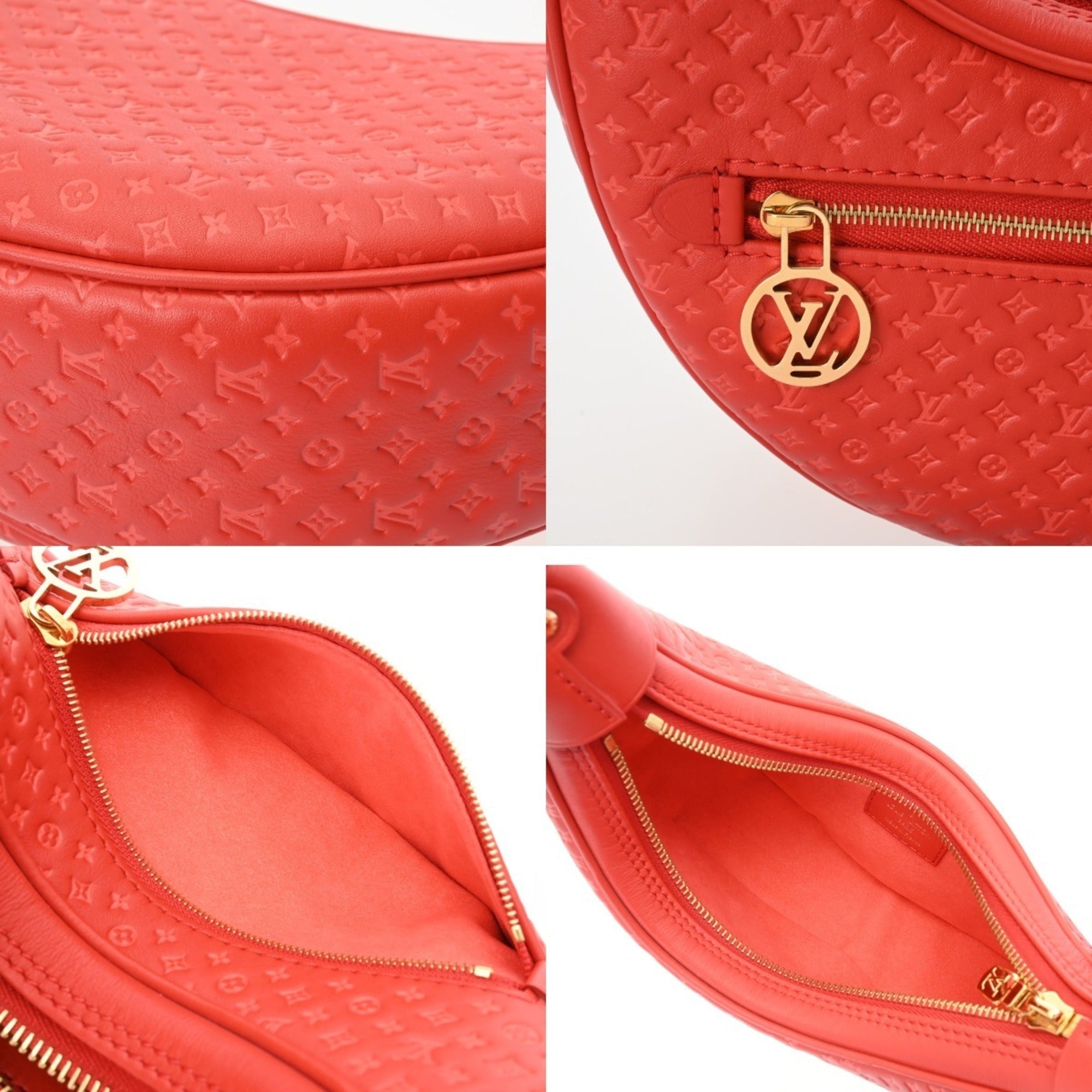 Louis Vuitton Red Color Leather Shoulder Bag