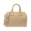 Louis Vuitton Monogram Empreinte Tourterelle Leather Boston Bag