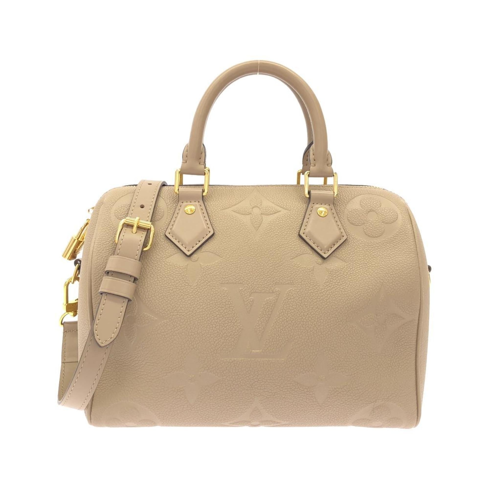 Louis Vuitton Monogram Empreinte Tourterelle Leather Boston Bag