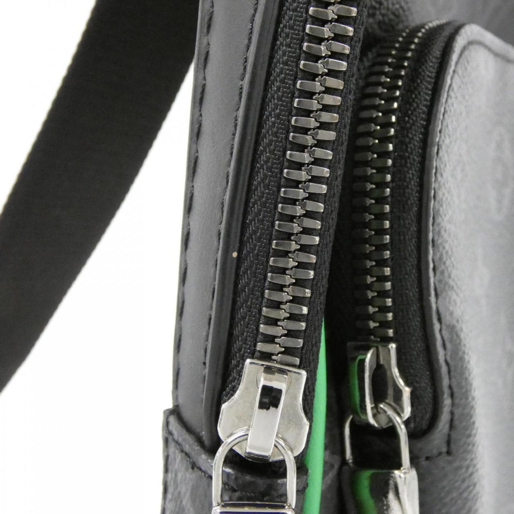 Louis Vuitton Monogram Eclipse Black Green Coated Canvas Handbag
