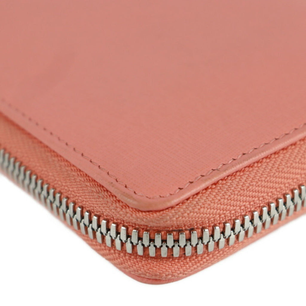 Balenciaga Pink Salmon Pink Leather Long Wallet (Bi-Fold)