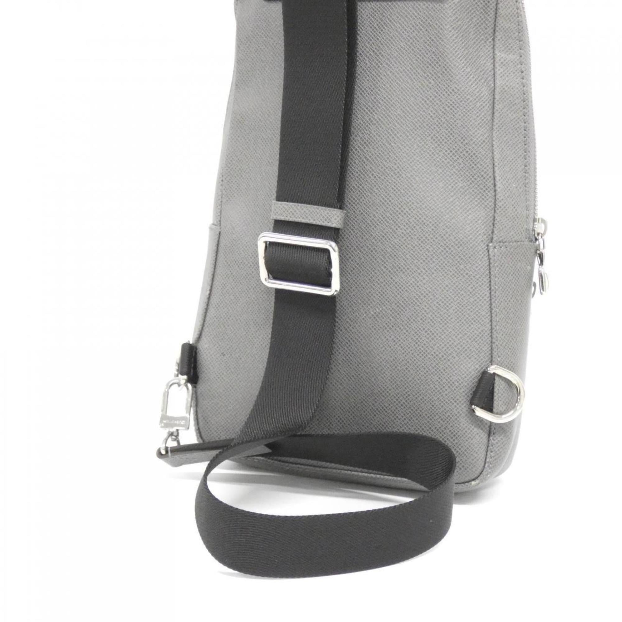 Louis Vuitton Taiga Gris Leather Handbag