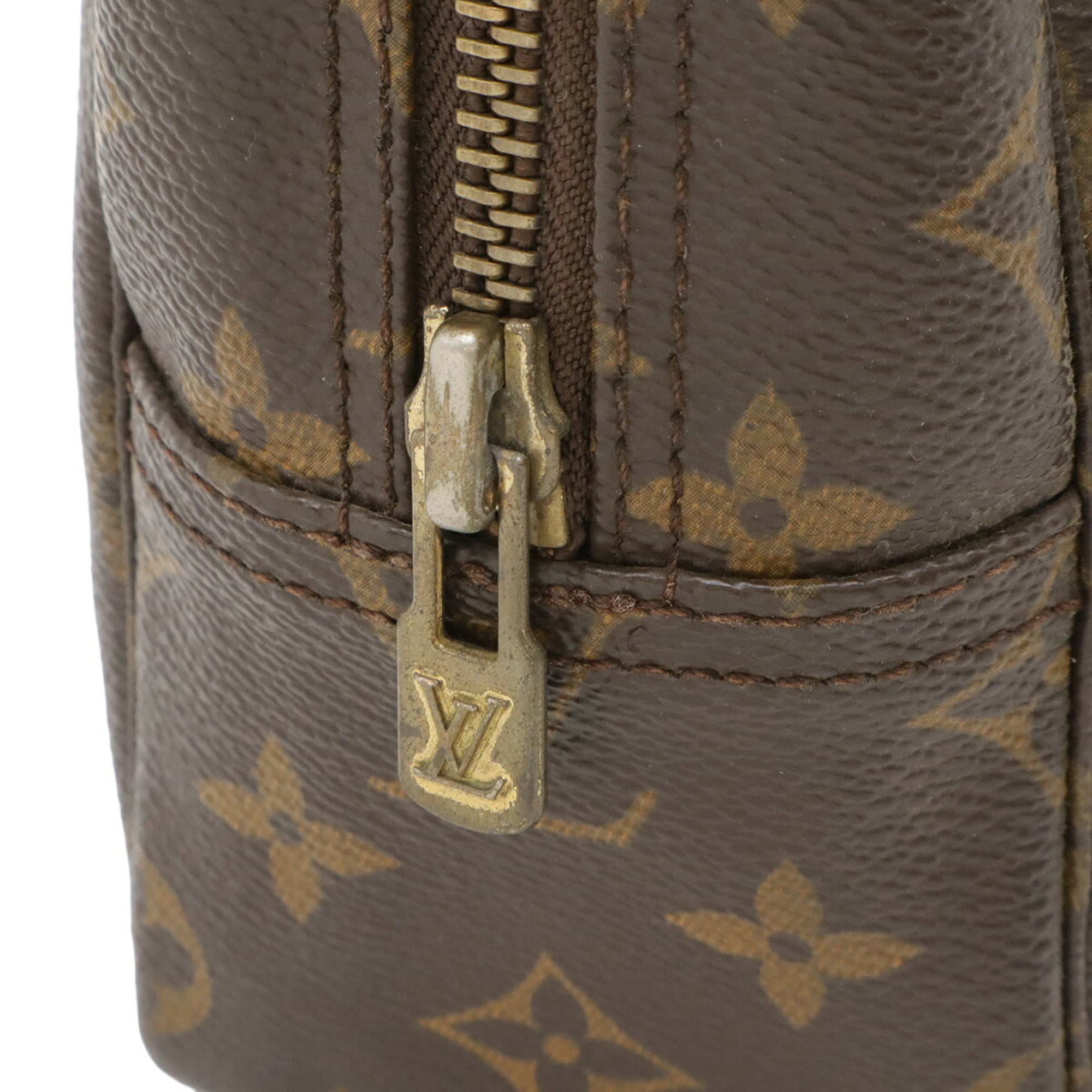 Louis Vuitton Brown Monogram Clutch Bag Pouch