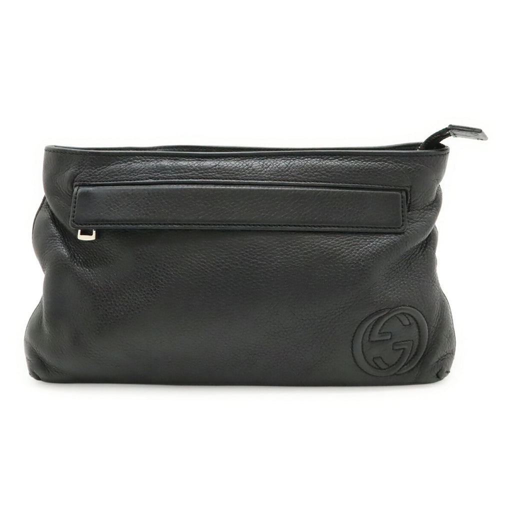 Gucci Soho Black Leather Shoulder Bag Sling Bag (Pre-Owned)