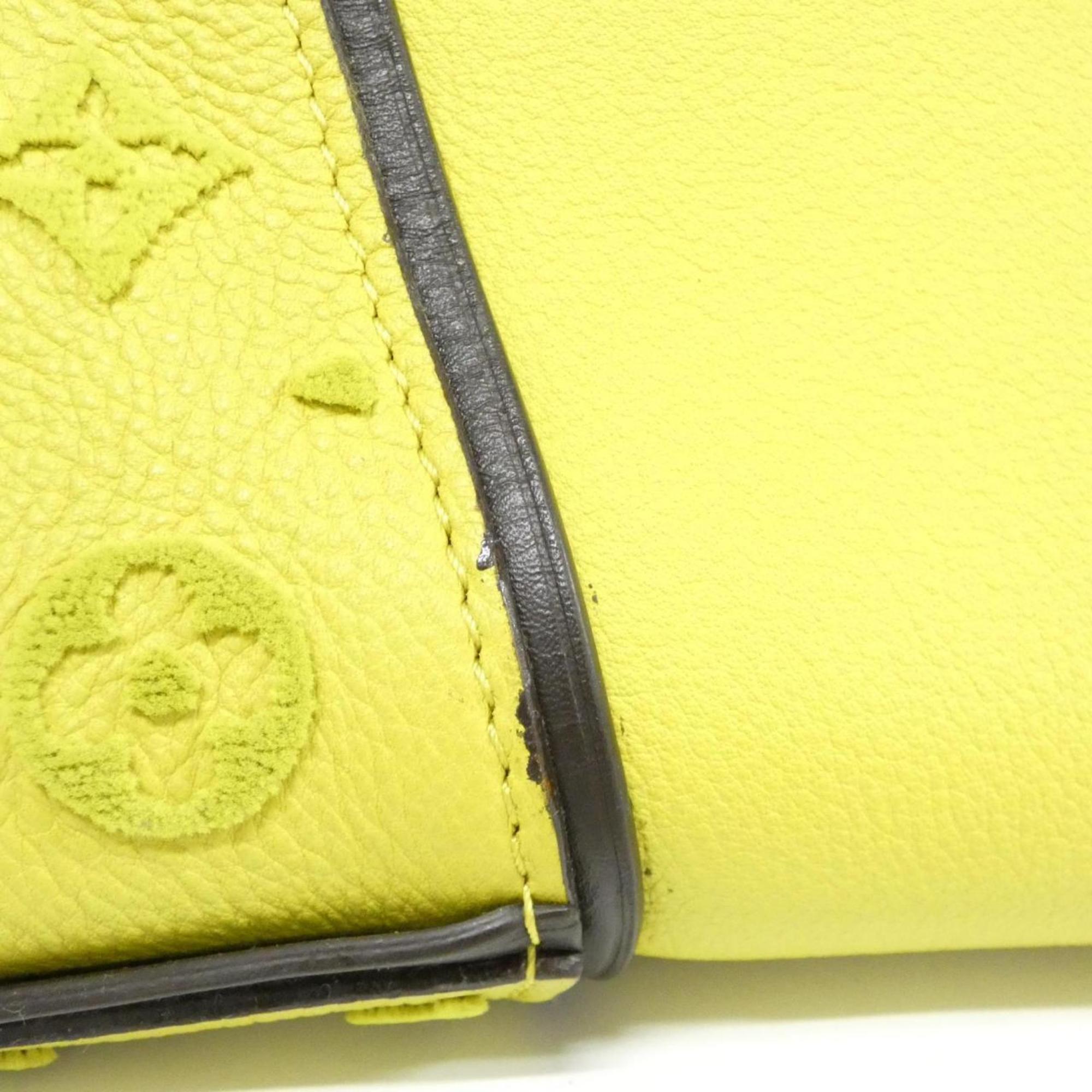 Louis Vuitton Citron Yellow Cuir Ombre Leather Leather Handbag