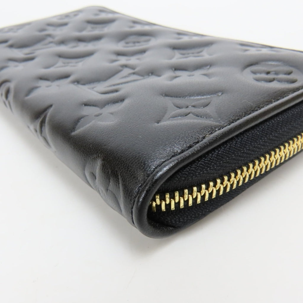 Louis Vuitton Black Noir Leather Coin Purse/Coin Case
