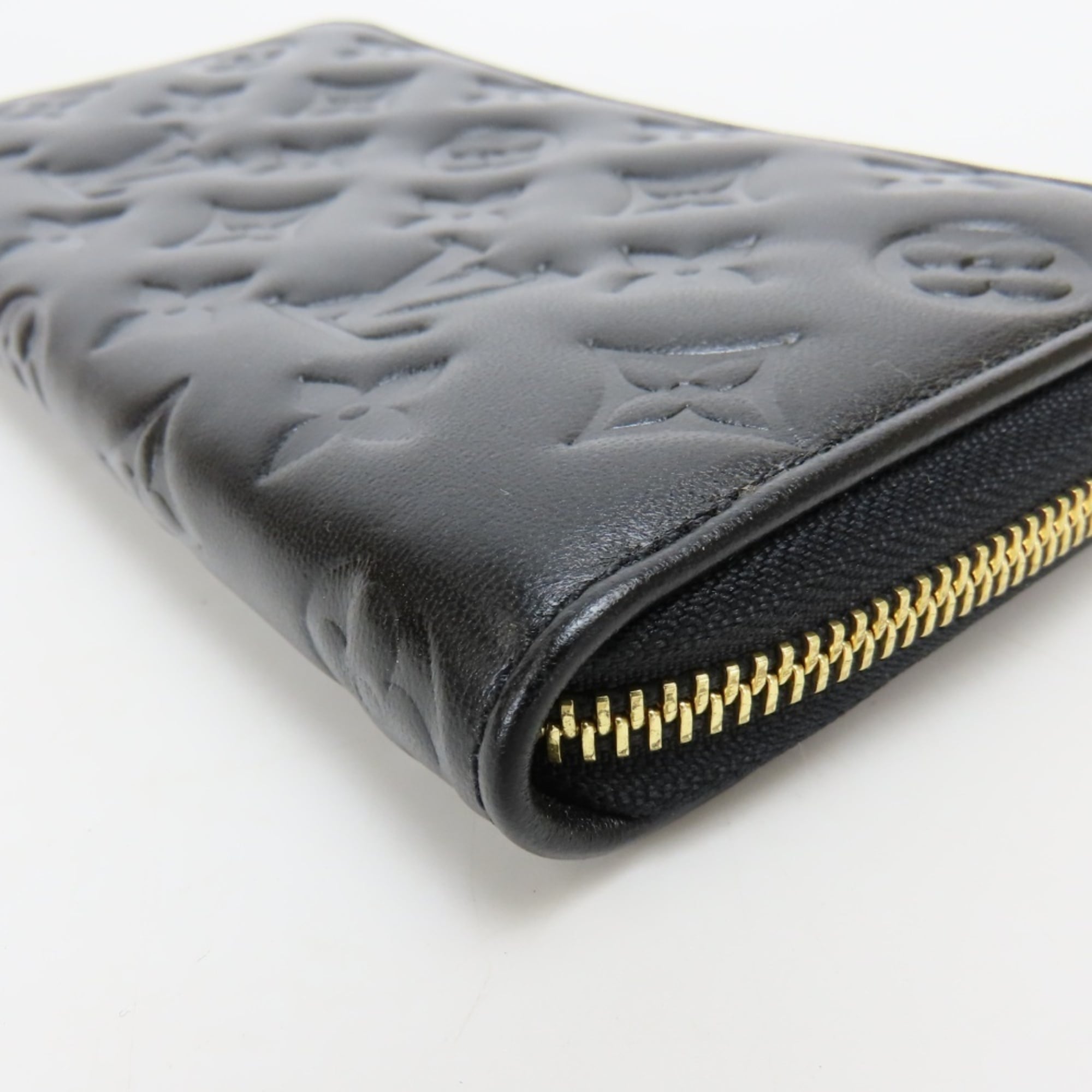 Louis Vuitton Black Noir Leather Coin Purse/Coin Case