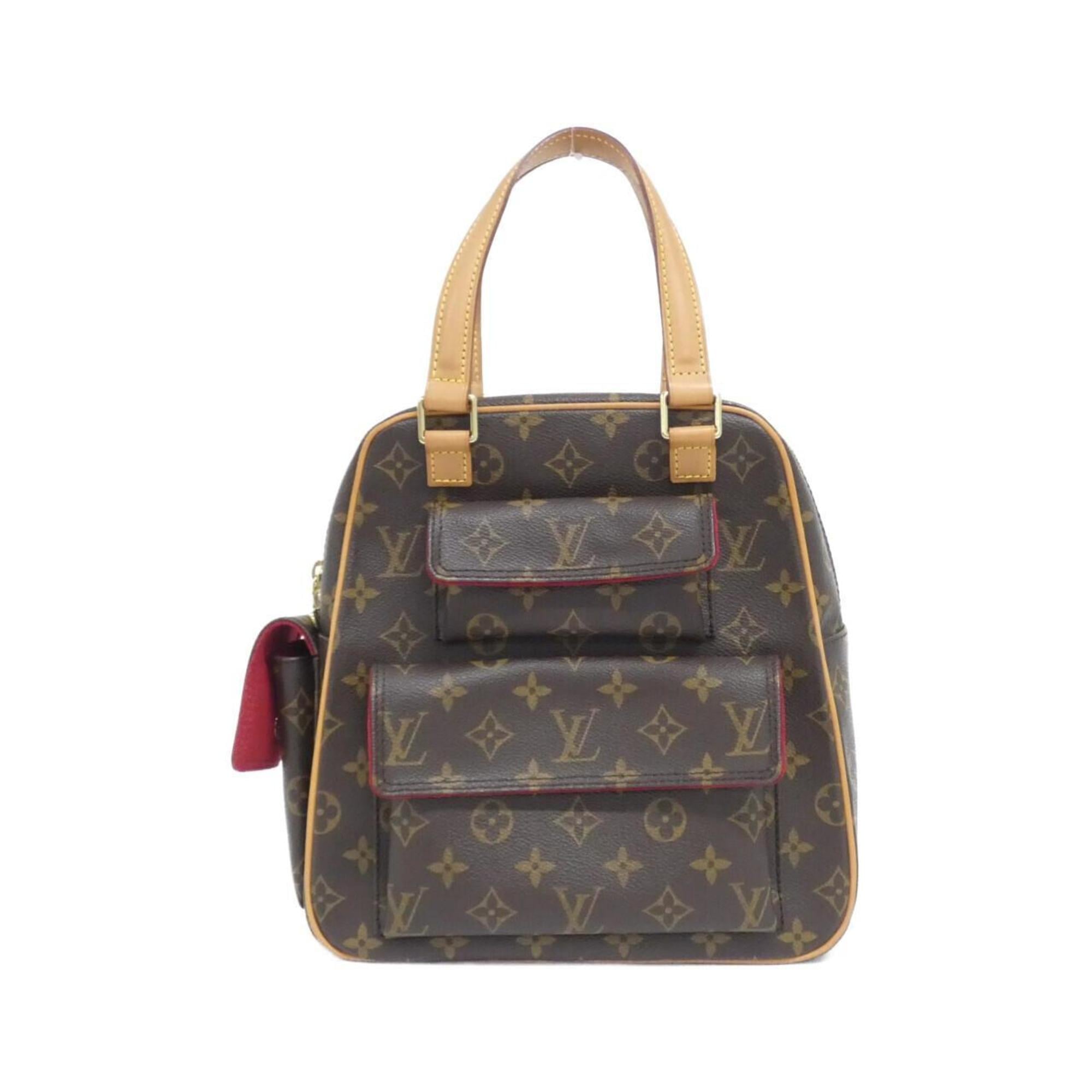 Louis Vuitton Marron Coated Canvas Handbag