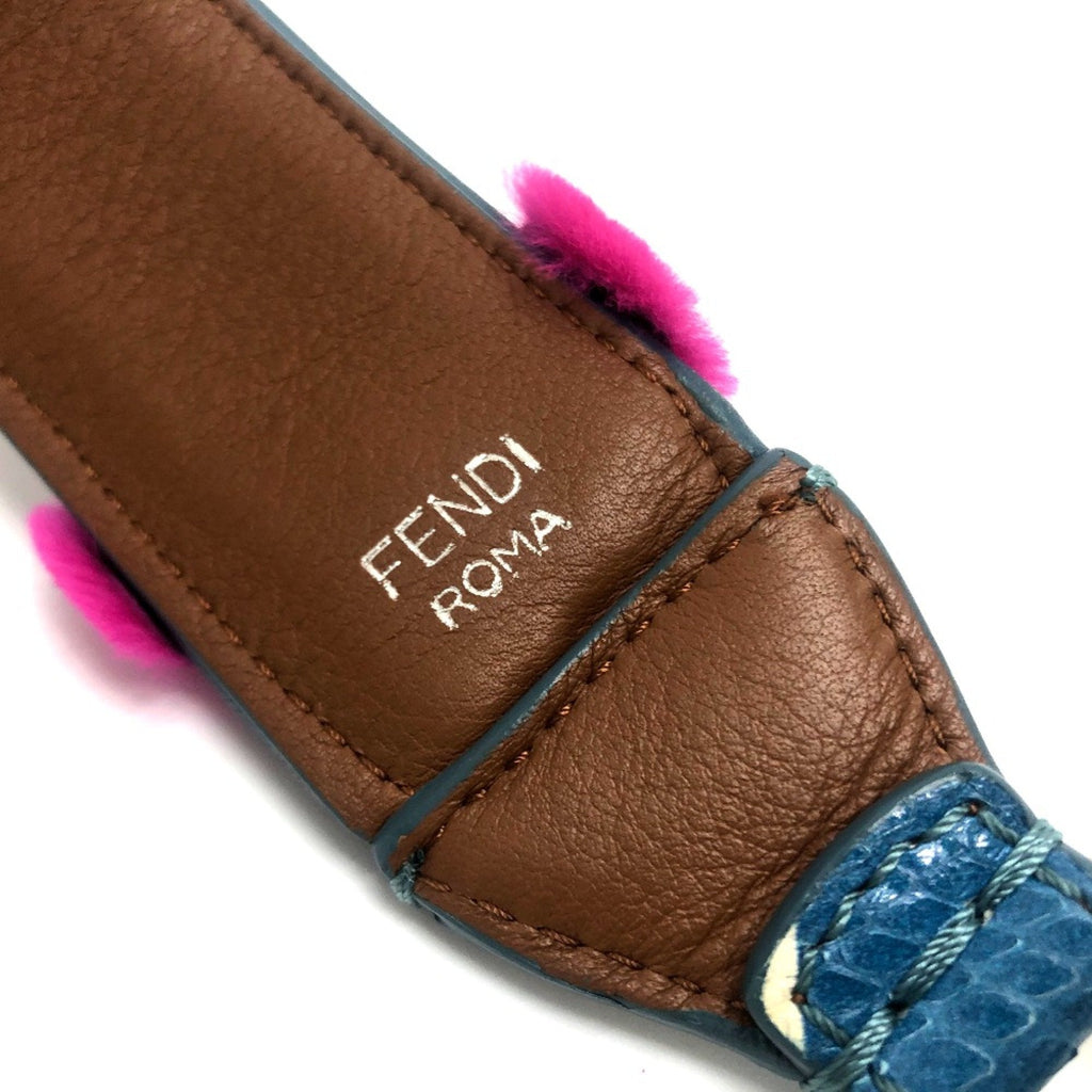 Fendi White Leather Chain/Shoulder Wallet