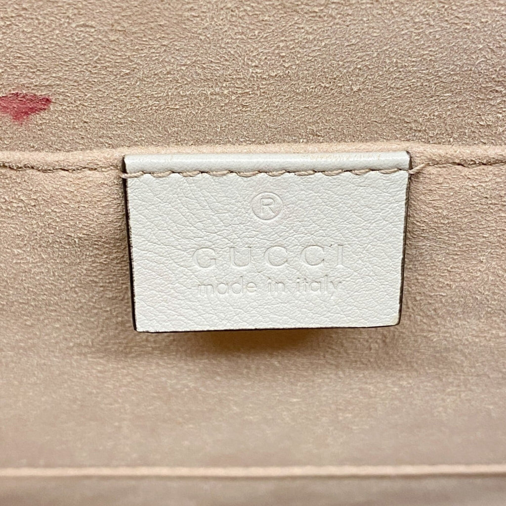 Gucci Ivory Leather Handbag (Pre-Owned)