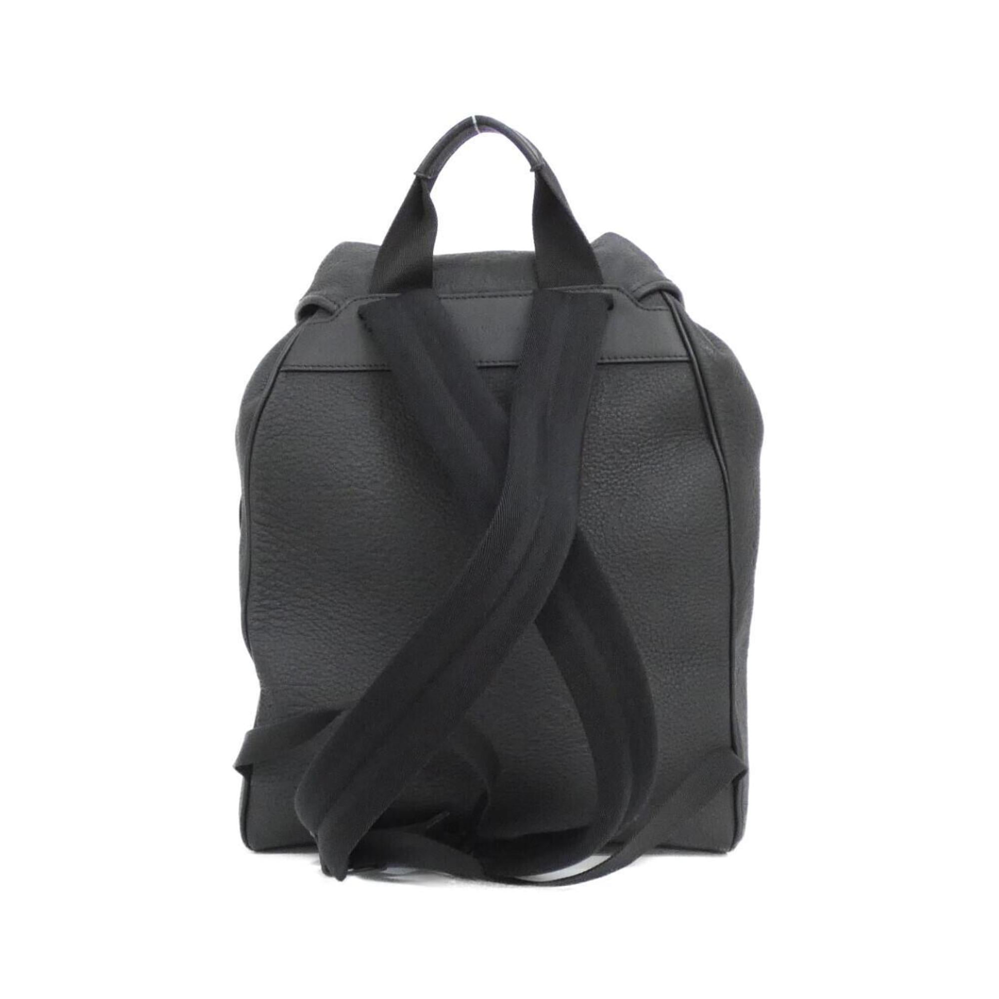 Louis Vuitton Black Leather Backpack