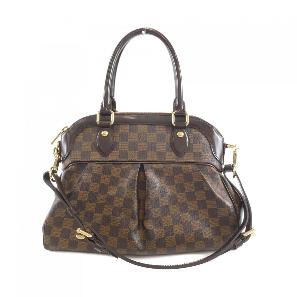 Louis Vuitton Damier Ebene Coated Canvas Handbag