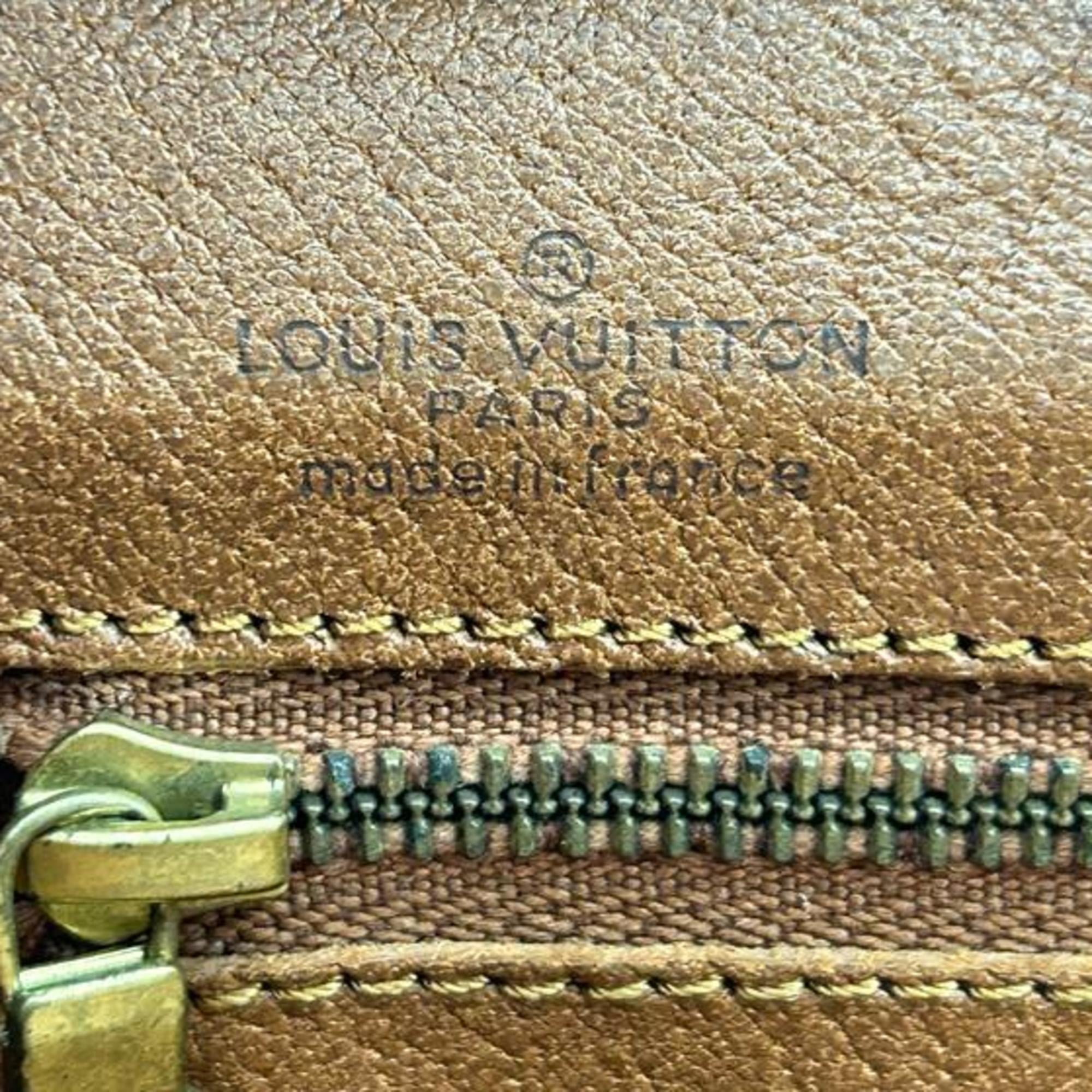 Louis Vuitton Monogram Brown Leather Tote Bag