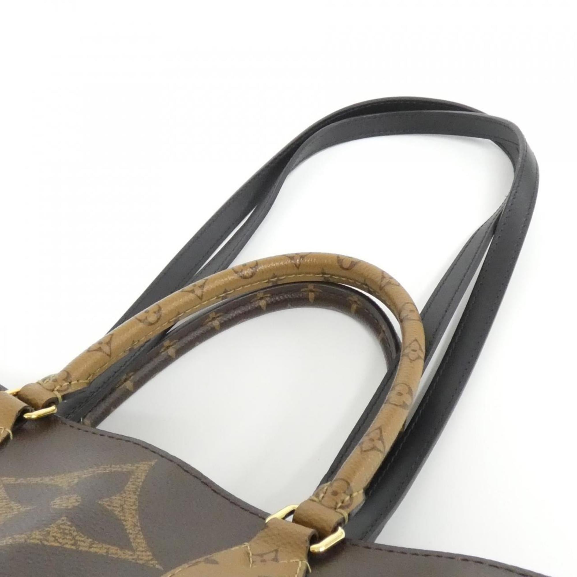 Louis Vuitton Marron Coated Canvas Handbag