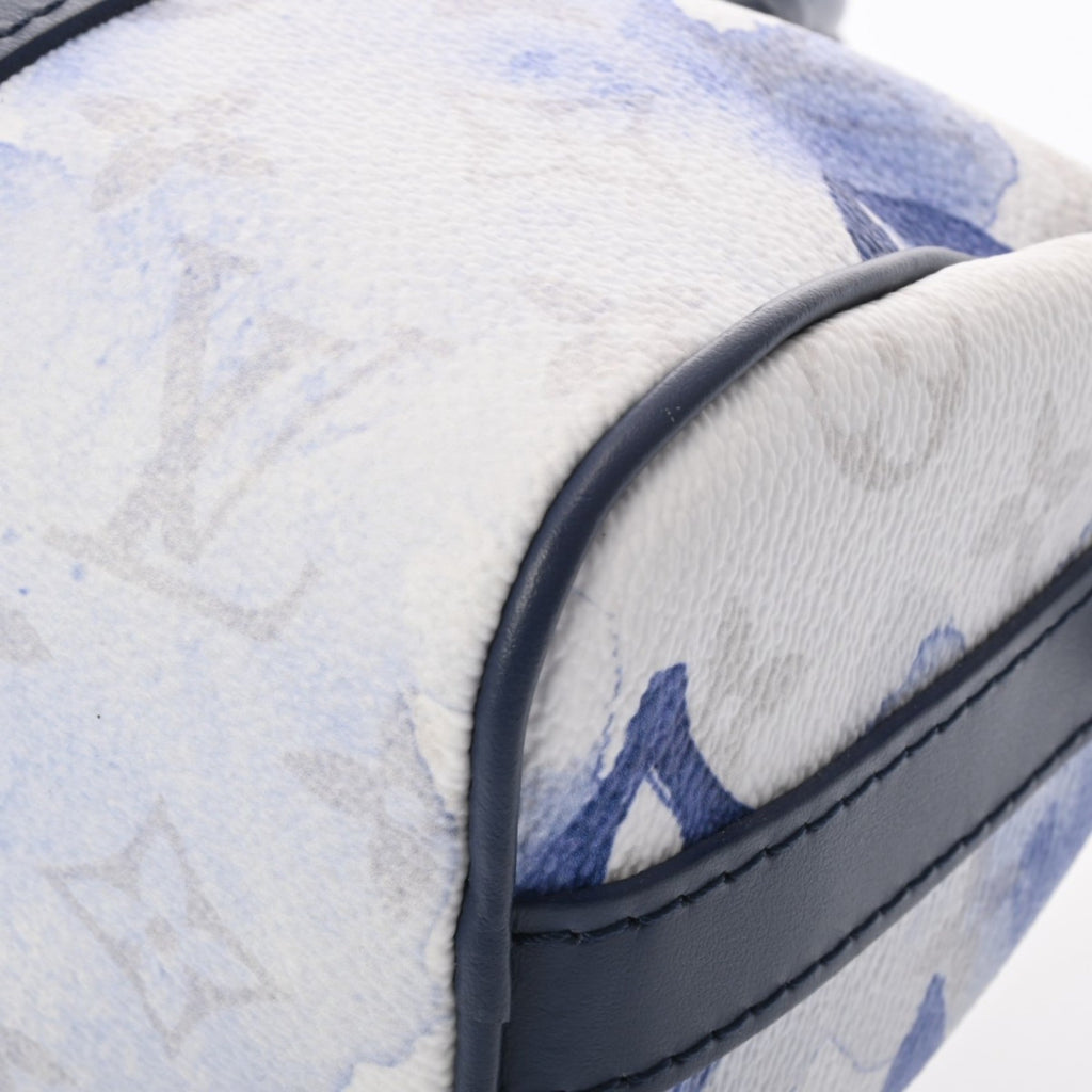 Louis Vuitton Blue White Monogram Canvas Handbag