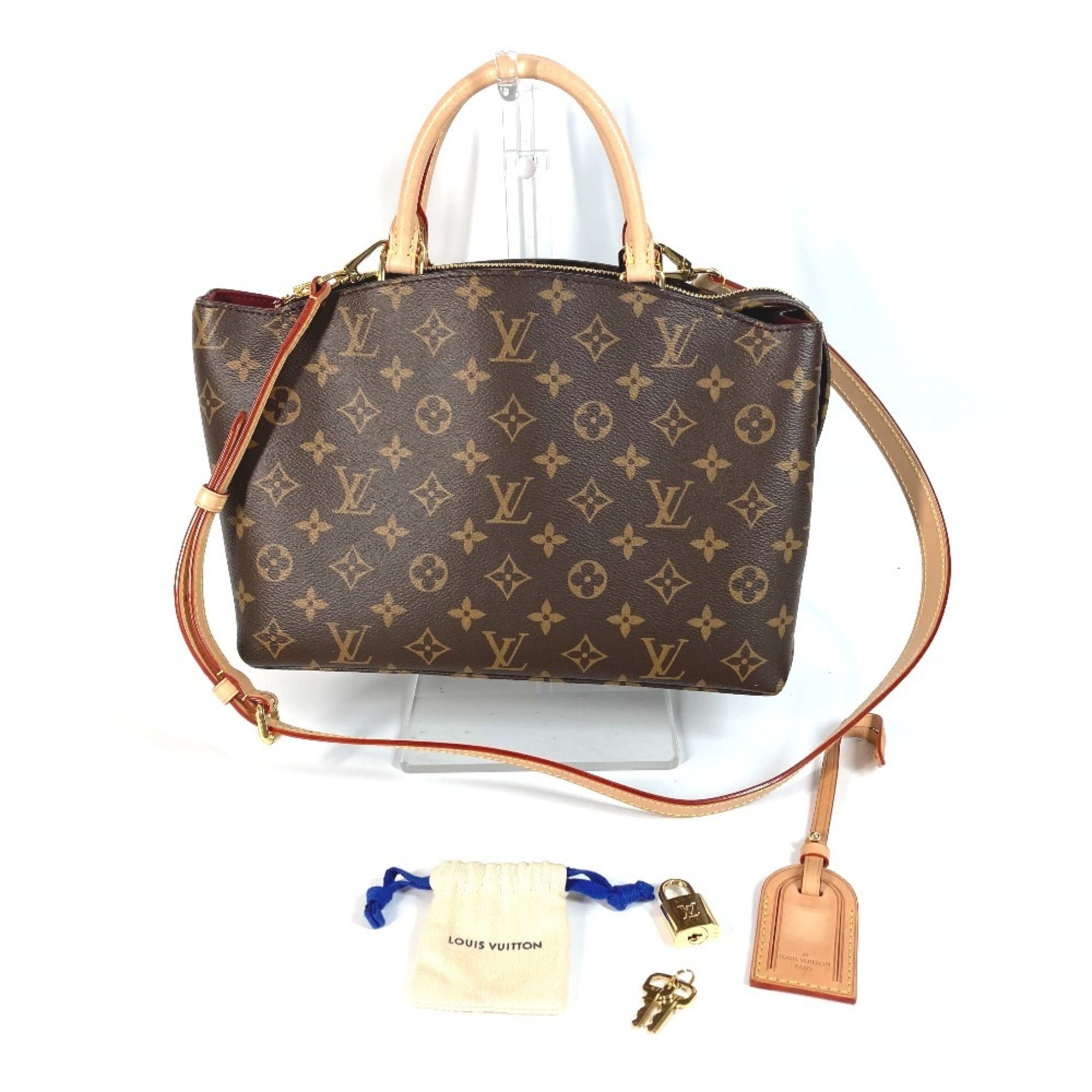 Louis Vuitton Brown Monogram Canvas Handbag Shoulder Bag Tote Bag