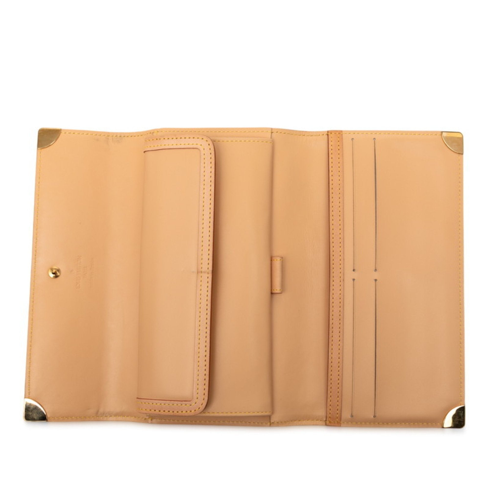 Louis Vuitton Brown Multi-Color Leather Pvc Long Wallet