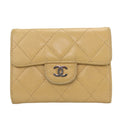 Chanel Beige Leather Coin Purse/Coin Case