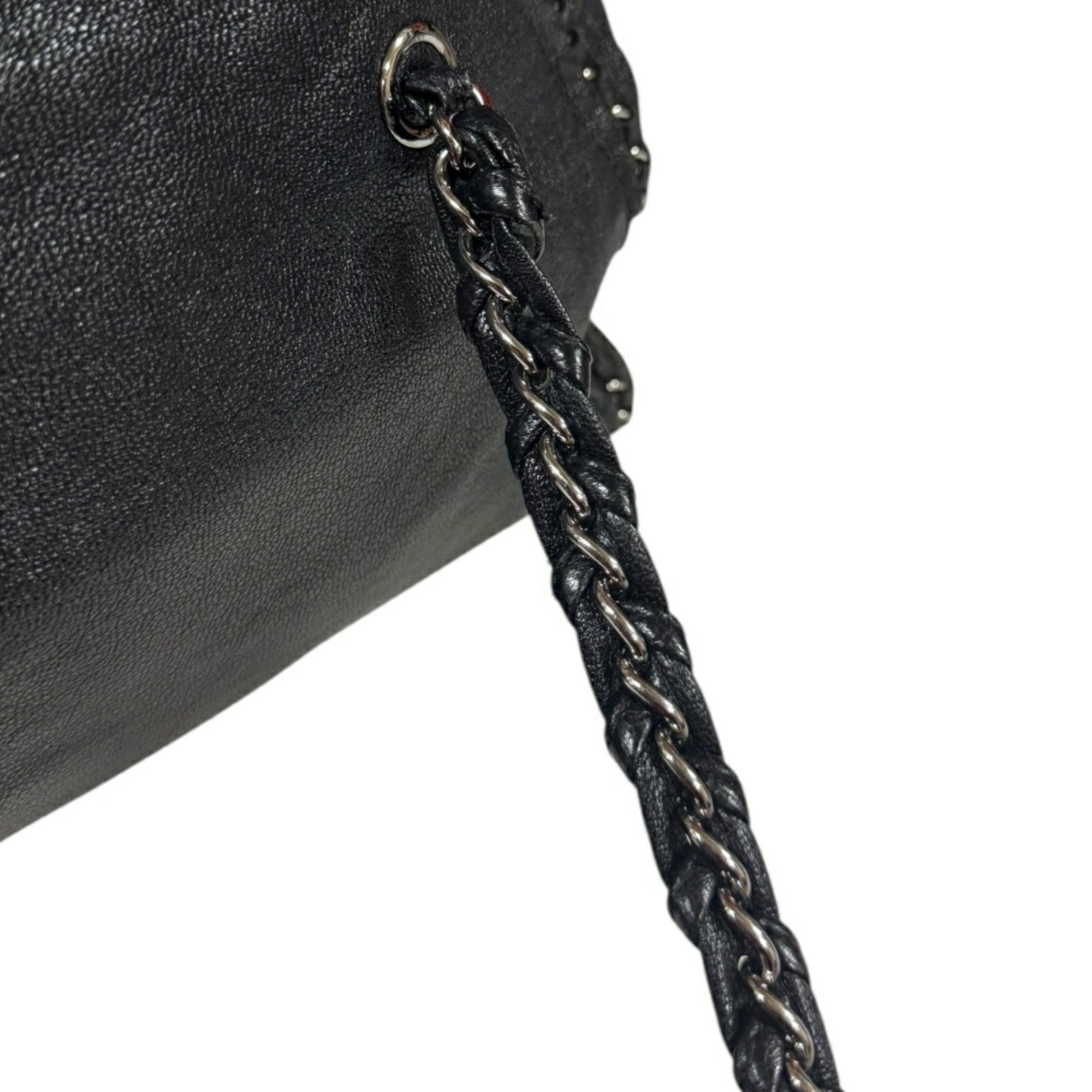 Chanel Black Leather Boston Bag