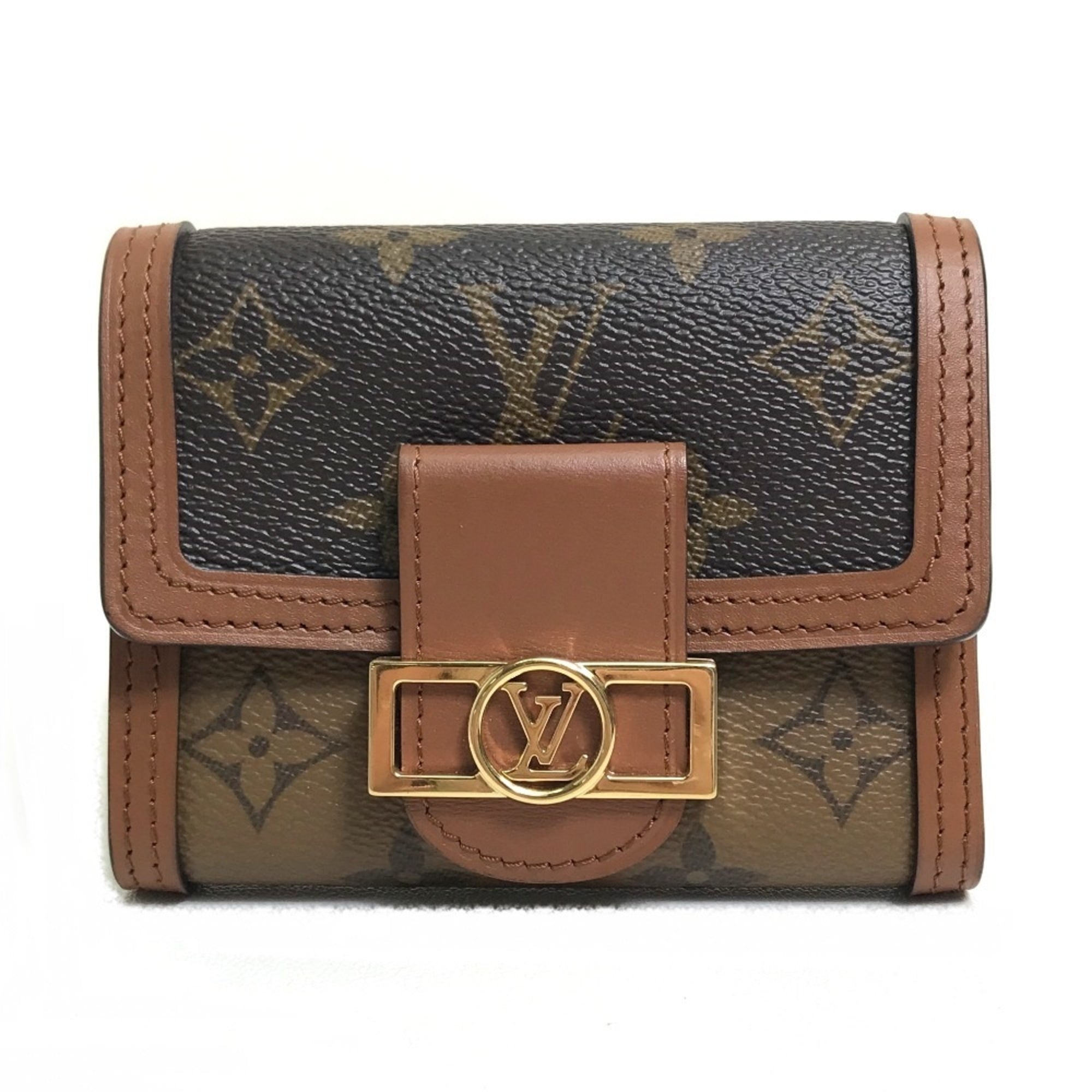 Louis Vuitton Monogram Reverse Brown Monogram Monogram Reverse Monogram Reverse Monogram Wallet (Tri-Fold)
