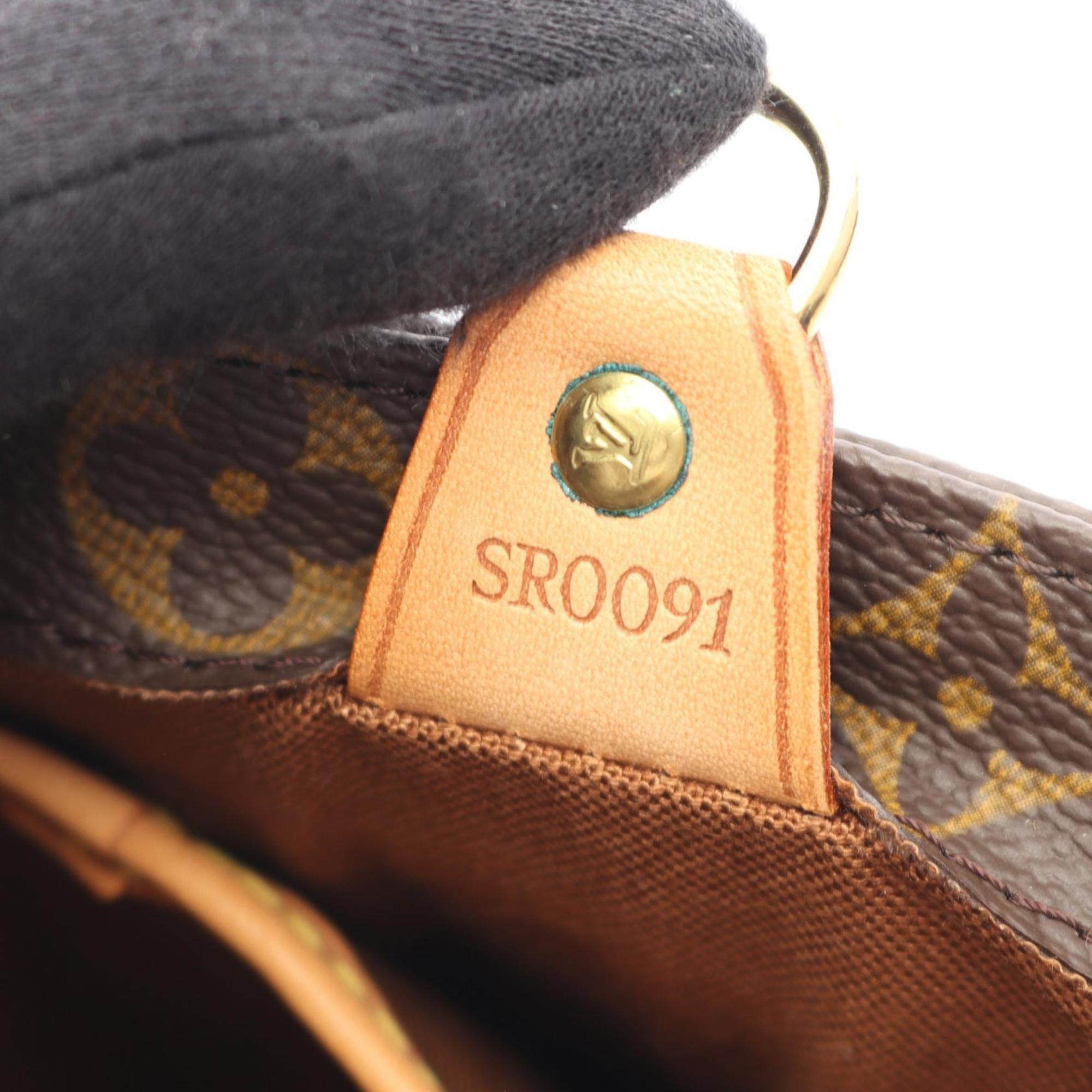 Louis Vuitton Brown Coated Canvas Leather Handbag