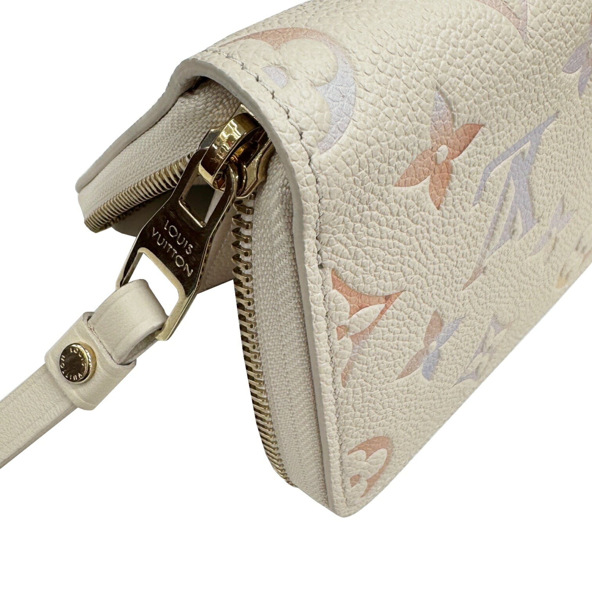 Louis Vuitton Beige Leather Long Wallet