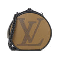 Louis Vuitton Black Brown Coated Canvas Handbag
