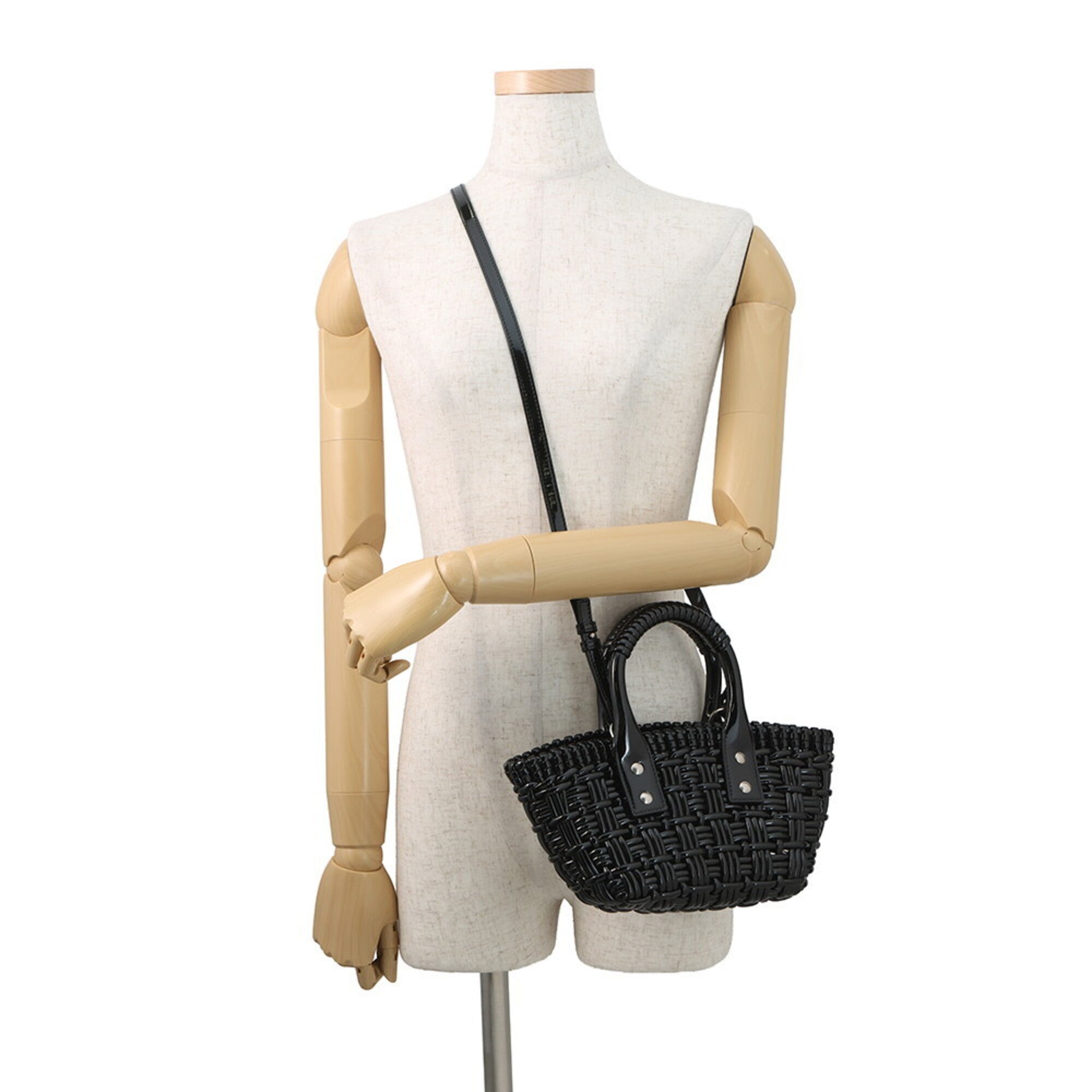 Balenciaga Black Patent Leather Handbag Shoulder