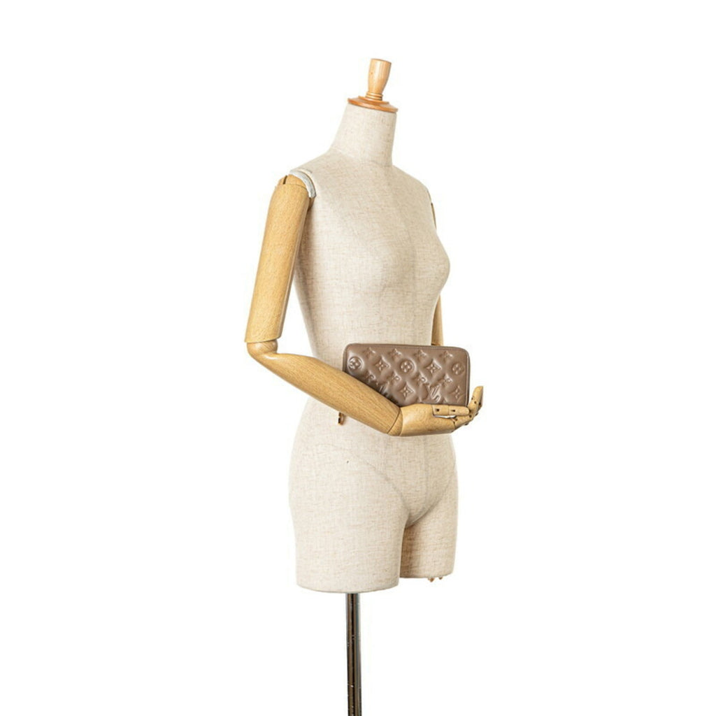 Louis Vuitton Beige Taupe Leather Coin Purse/Coin Case