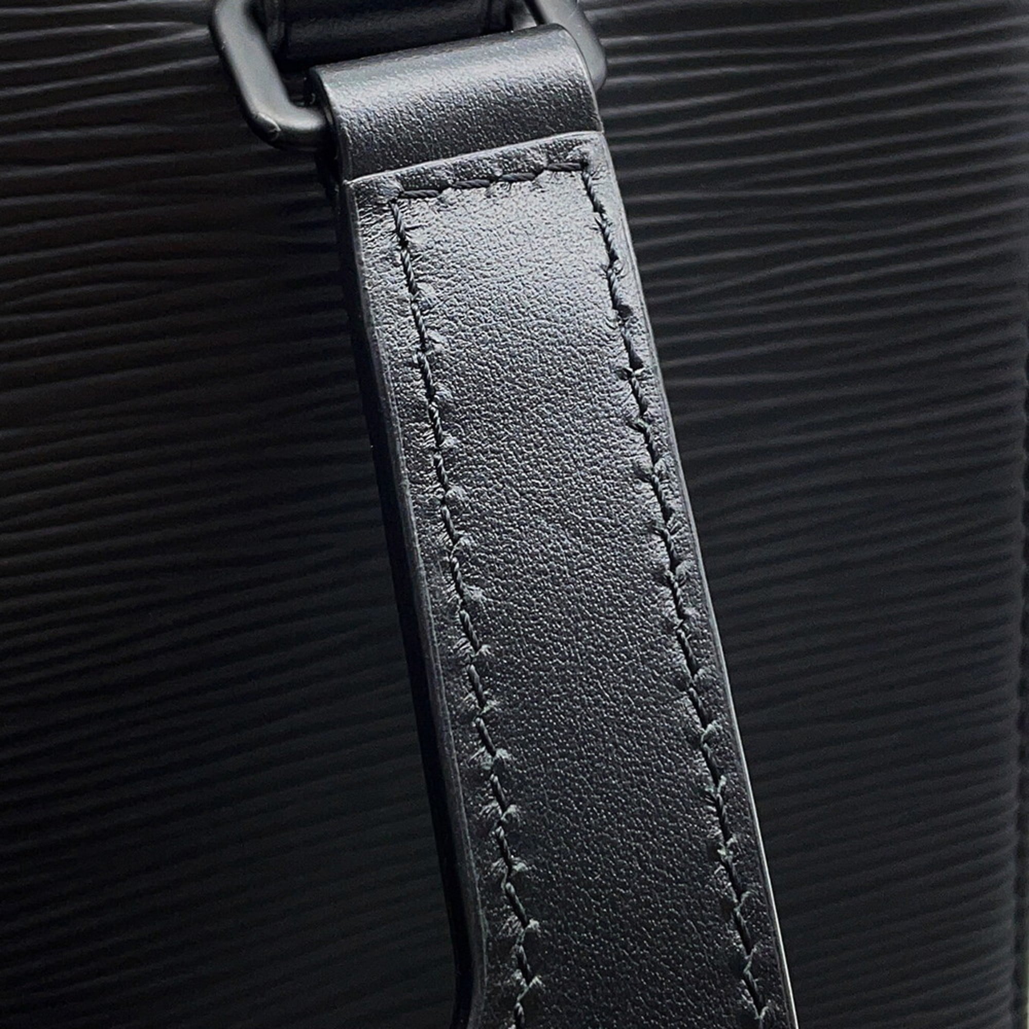 Louis Vuitton Black Noir Epi Leather Handbag