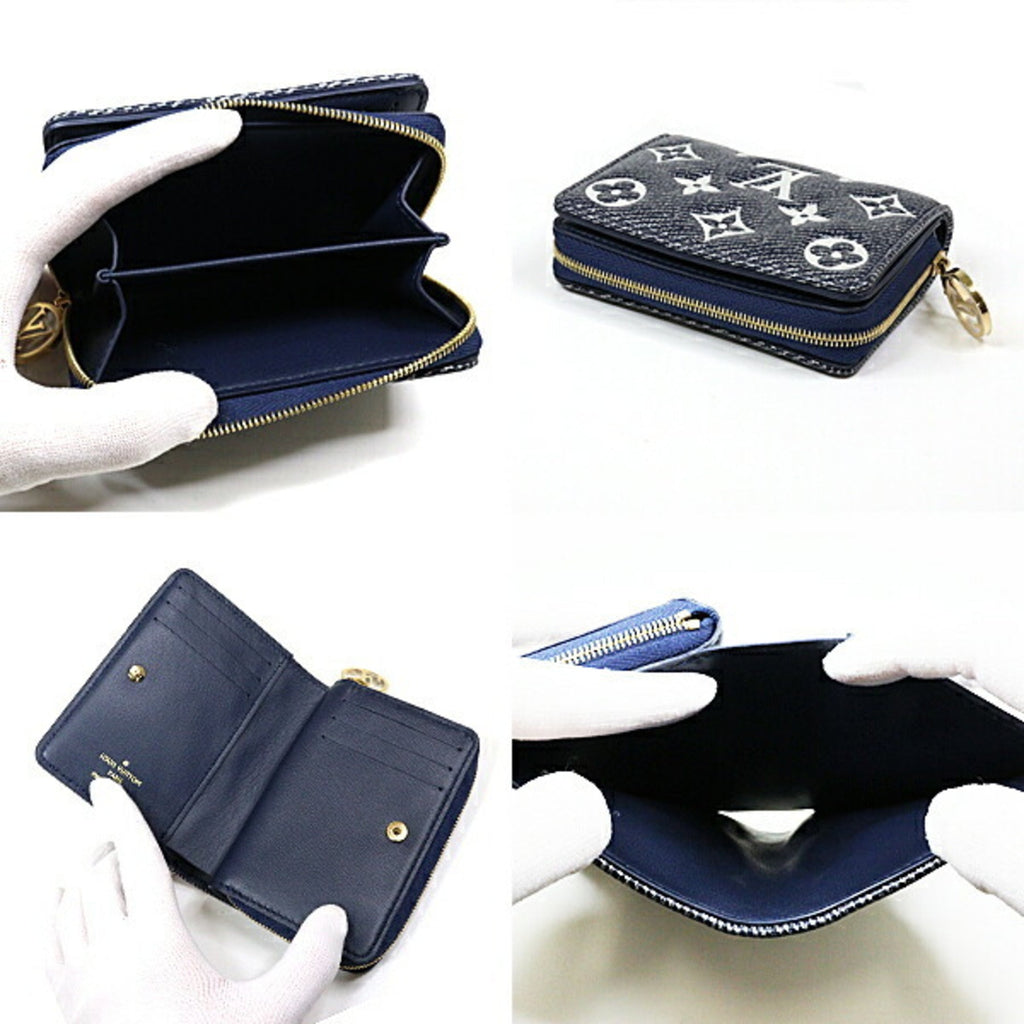 Louis Vuitton Navy Leather Wallet