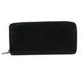 Louis Vuitton Black Leather Long Wallet
