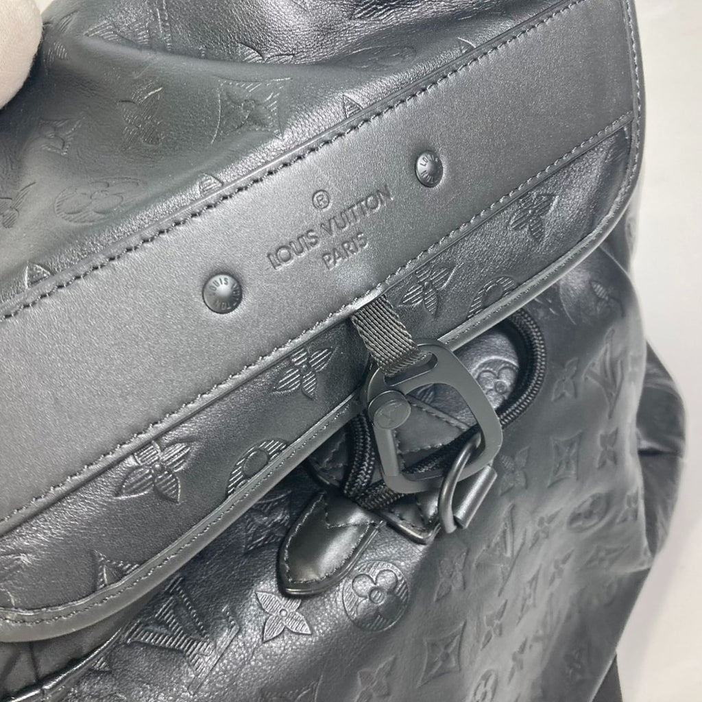 Louis Vuitton Black Leather Backpack