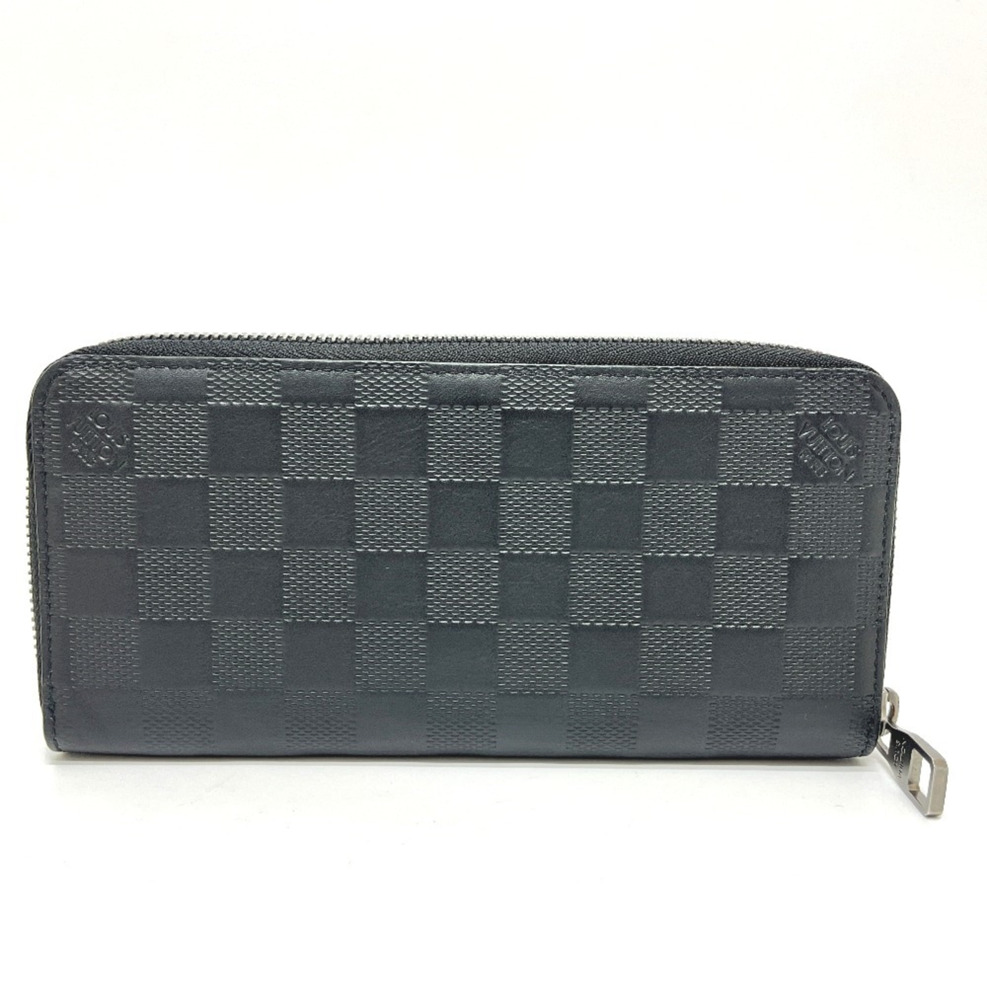 Louis Vuitton Black Damier Infini Long Wallet