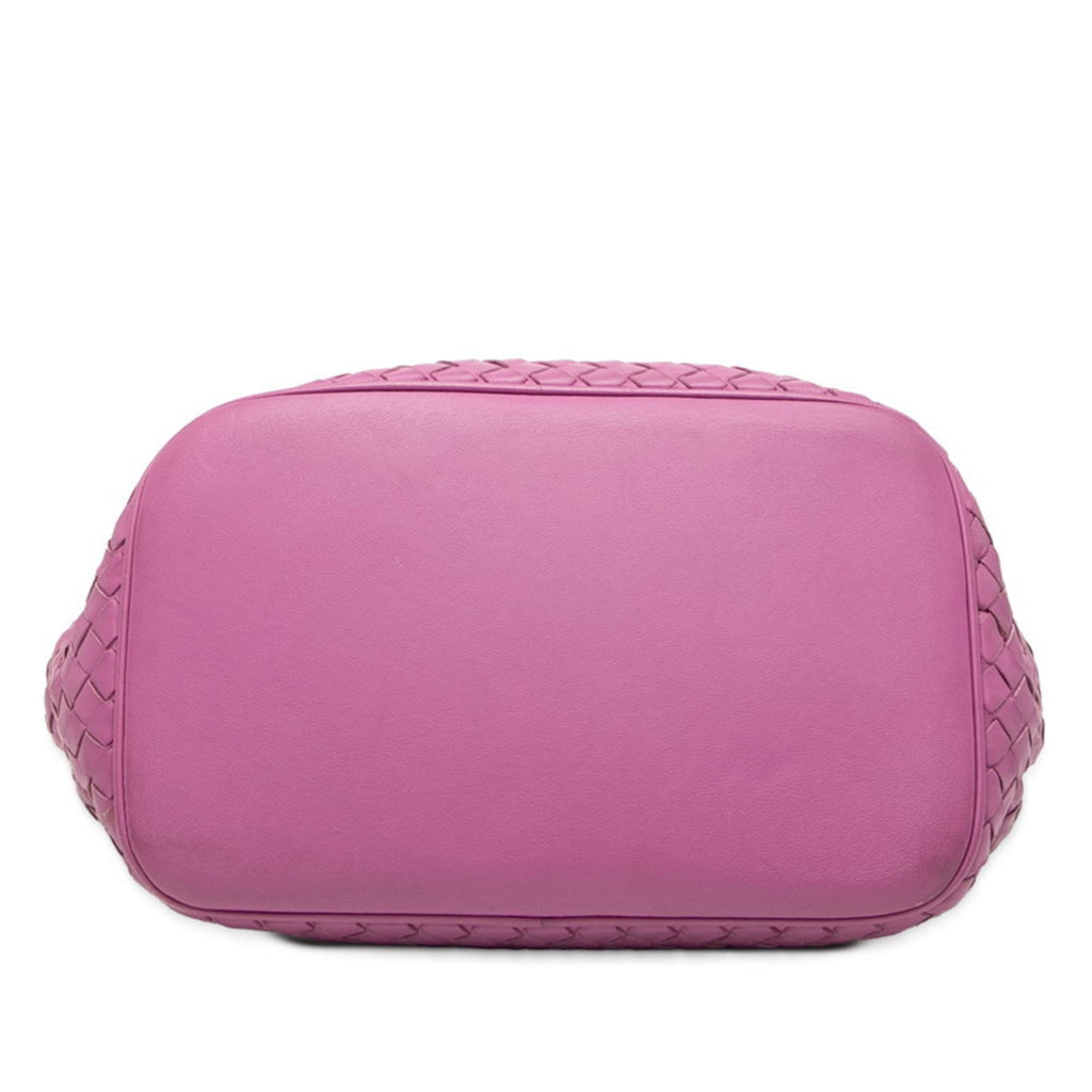 Bottega Veneta Purple Leather Handbag Shoulder Bag