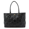 Gucci Black Leather Handbag Tote Bag (Pre-Owned)