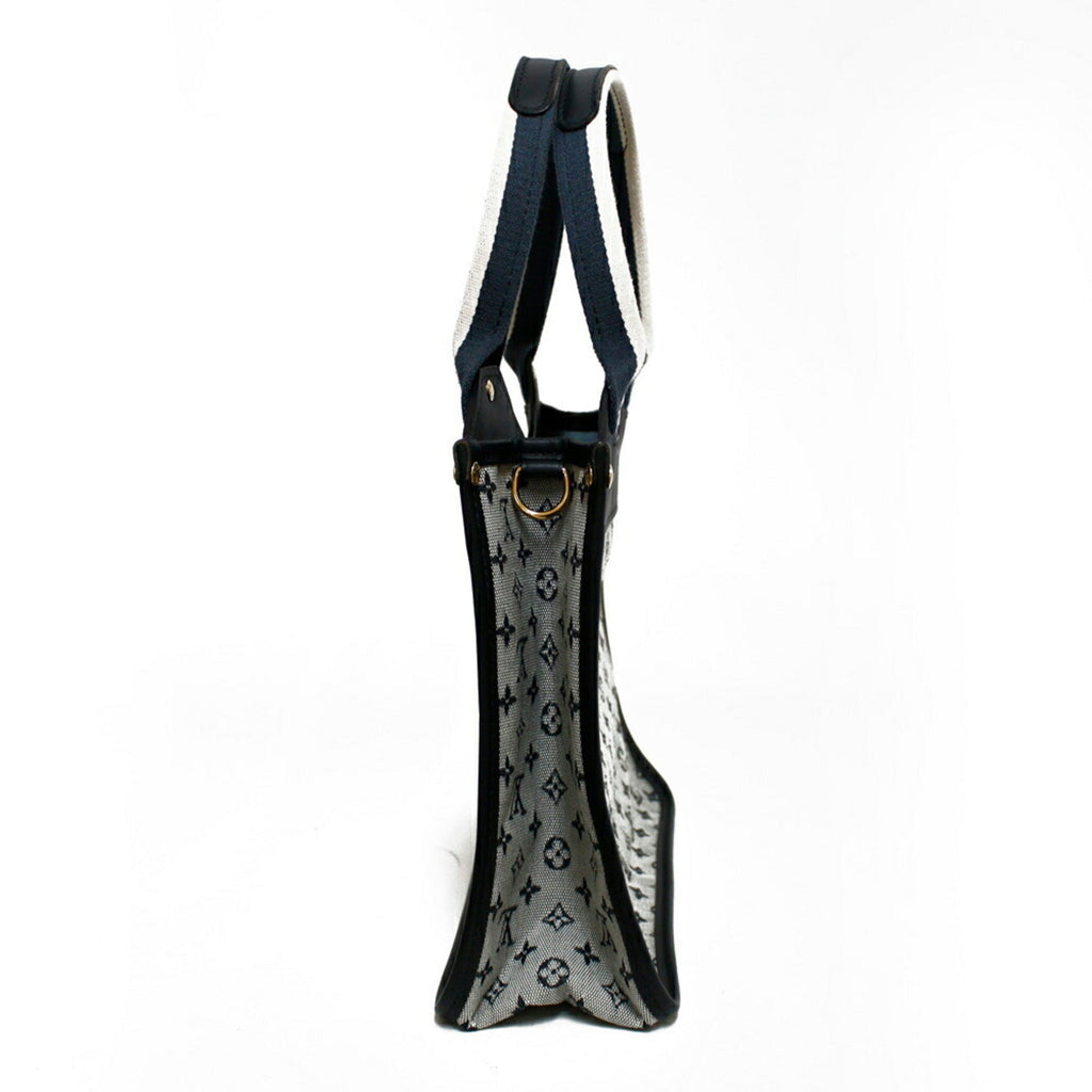 Louis Vuitton Handbag Monogram Mini Sack Catline M92325 Blue Ladies Canvas