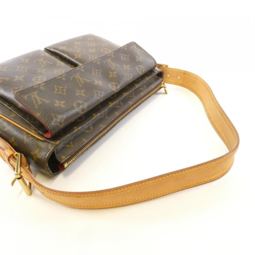 Louis Vuitton Brown Coated Canvas Shoulder Bag