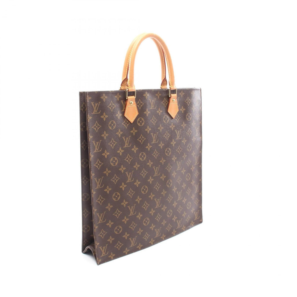 Louis Vuitton Brown Coated Canvas Leather Tote Bag
