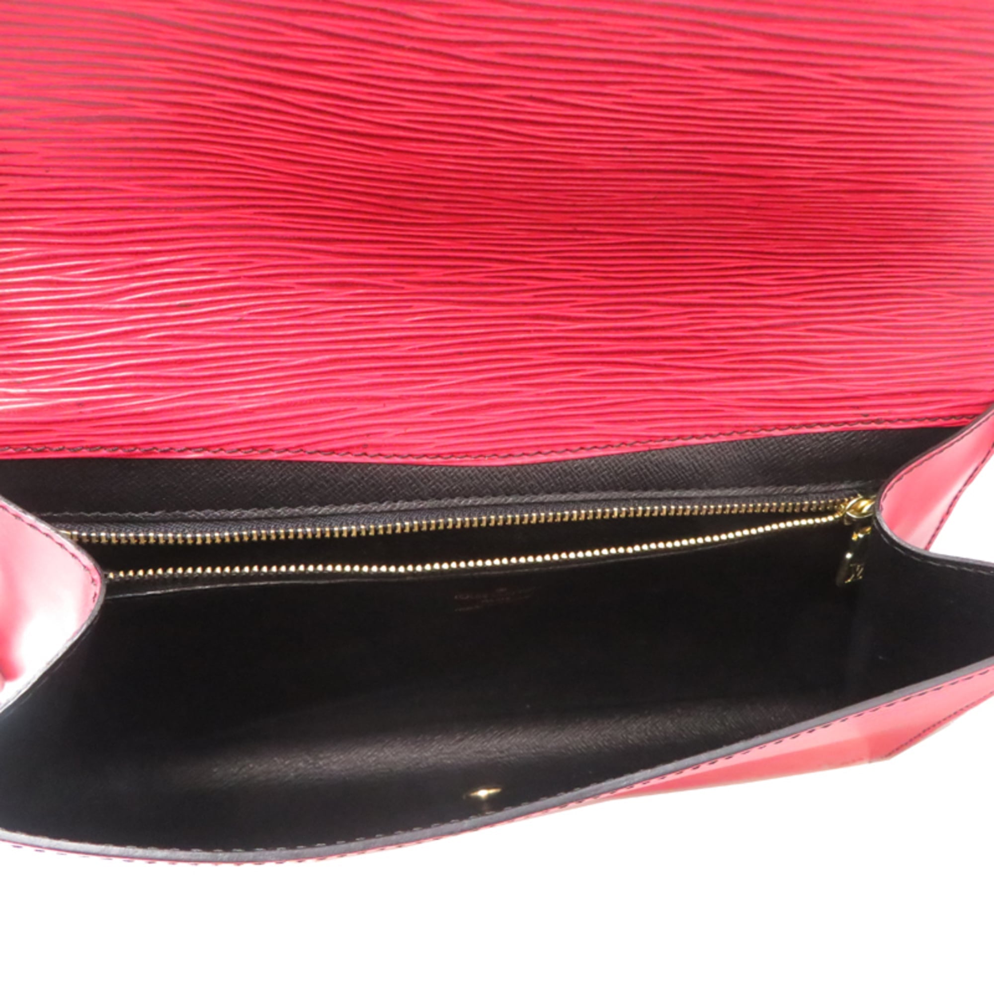 Louis Vuitton Castilian Red Epi Leather Clutch Bag