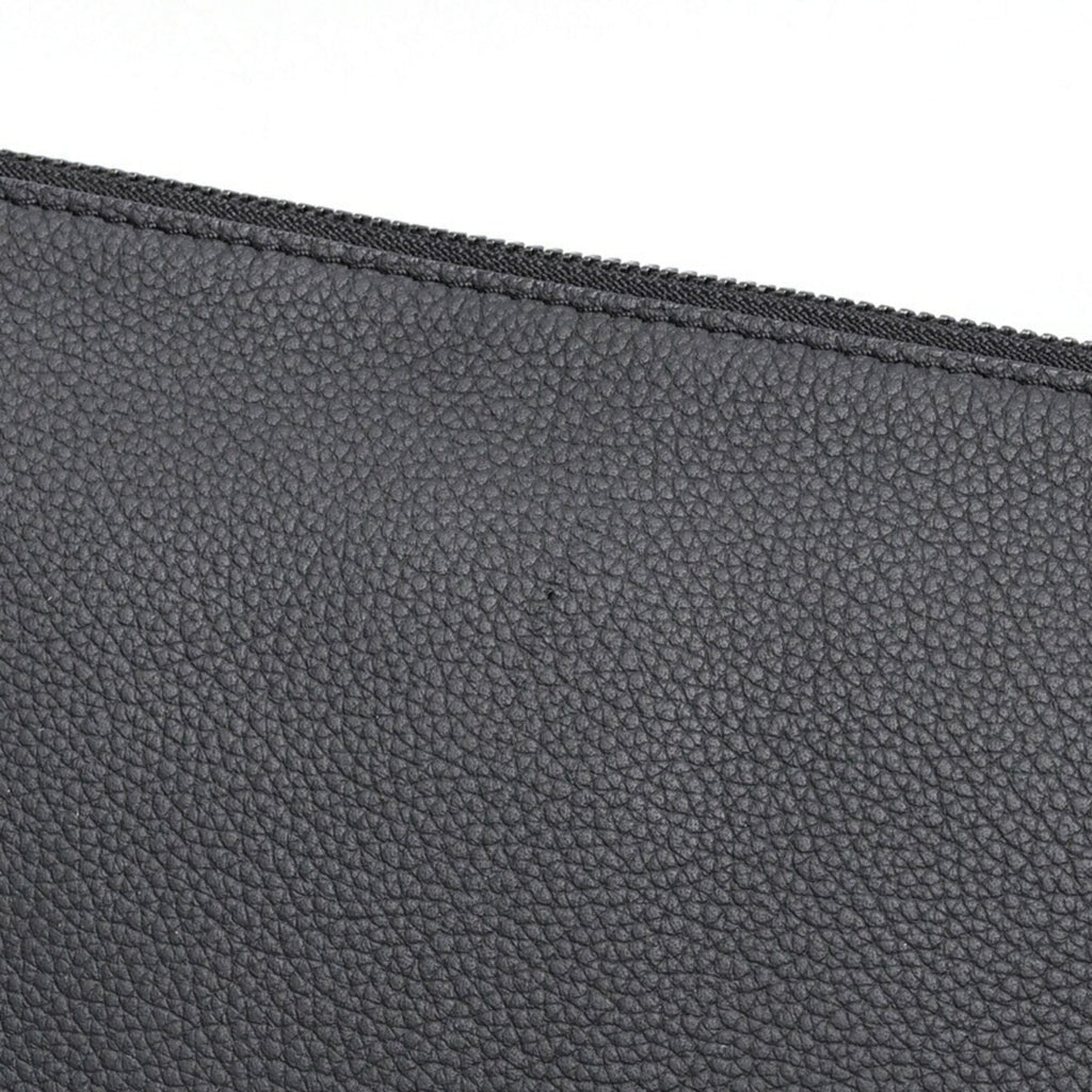 Louis Vuitton Black Noir Leather Clutch Bag Pouch