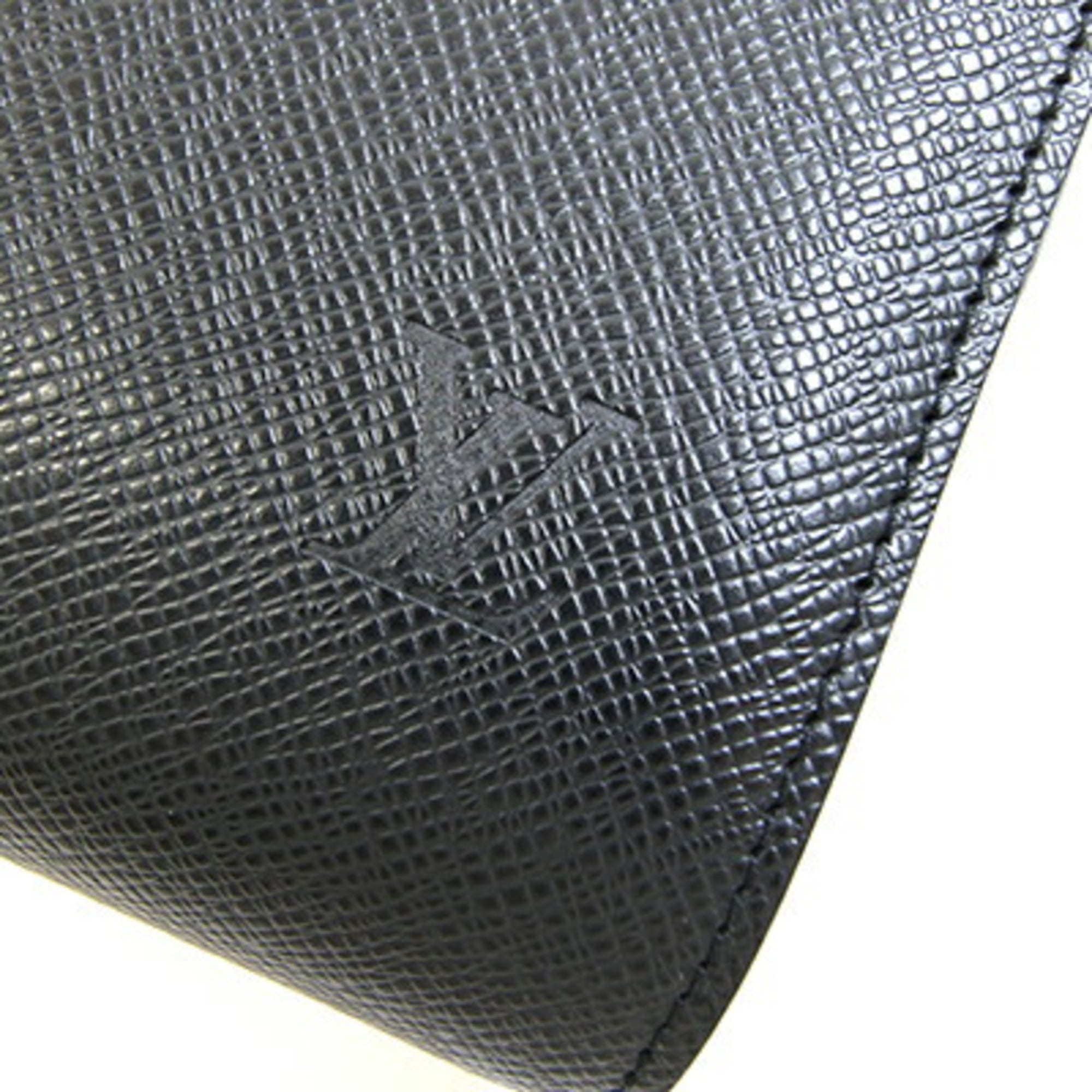 Louis Vuitton Ardoise Black Taiga Leather Clutch Bag