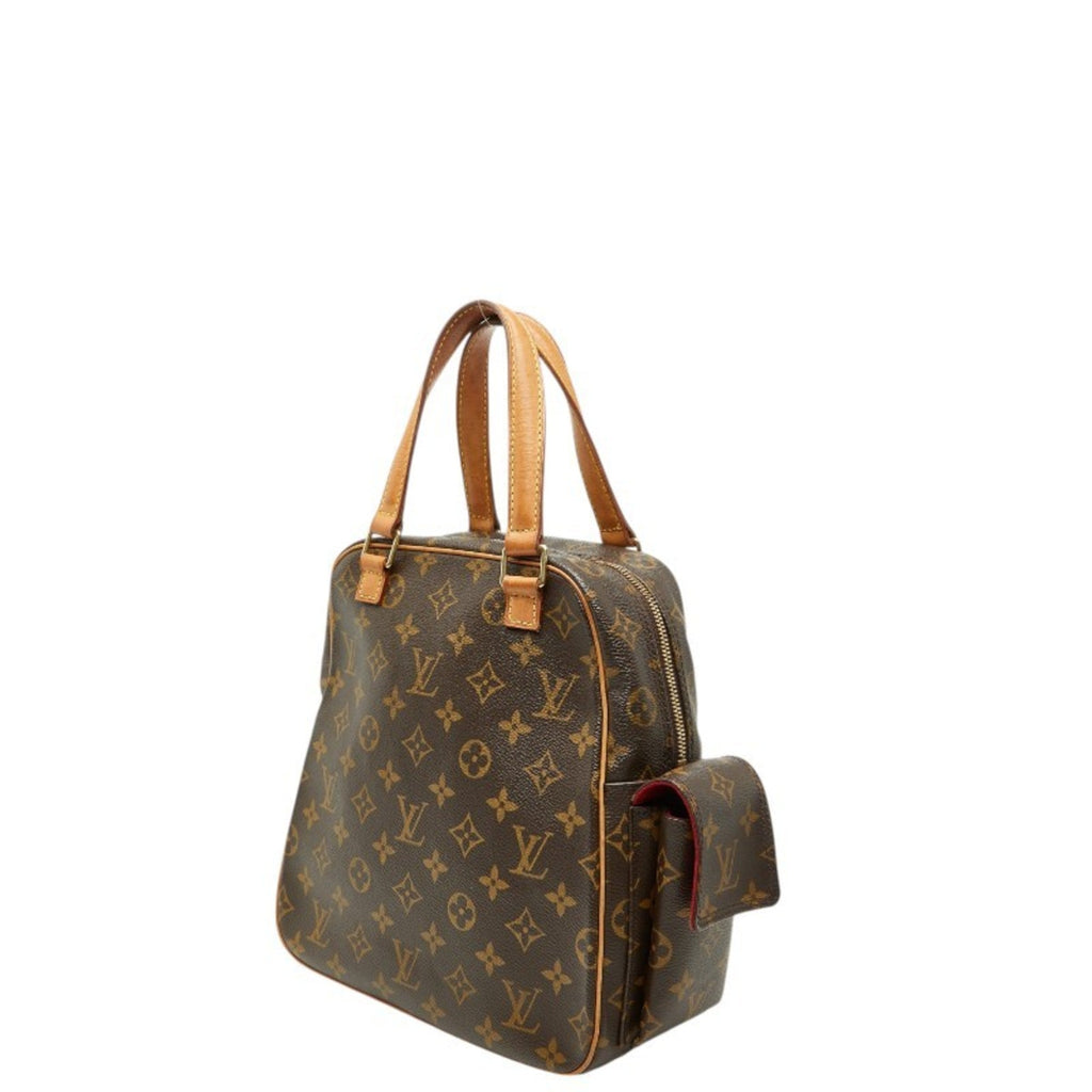 Louis Vuitton Brown Pvc Leather Handbag