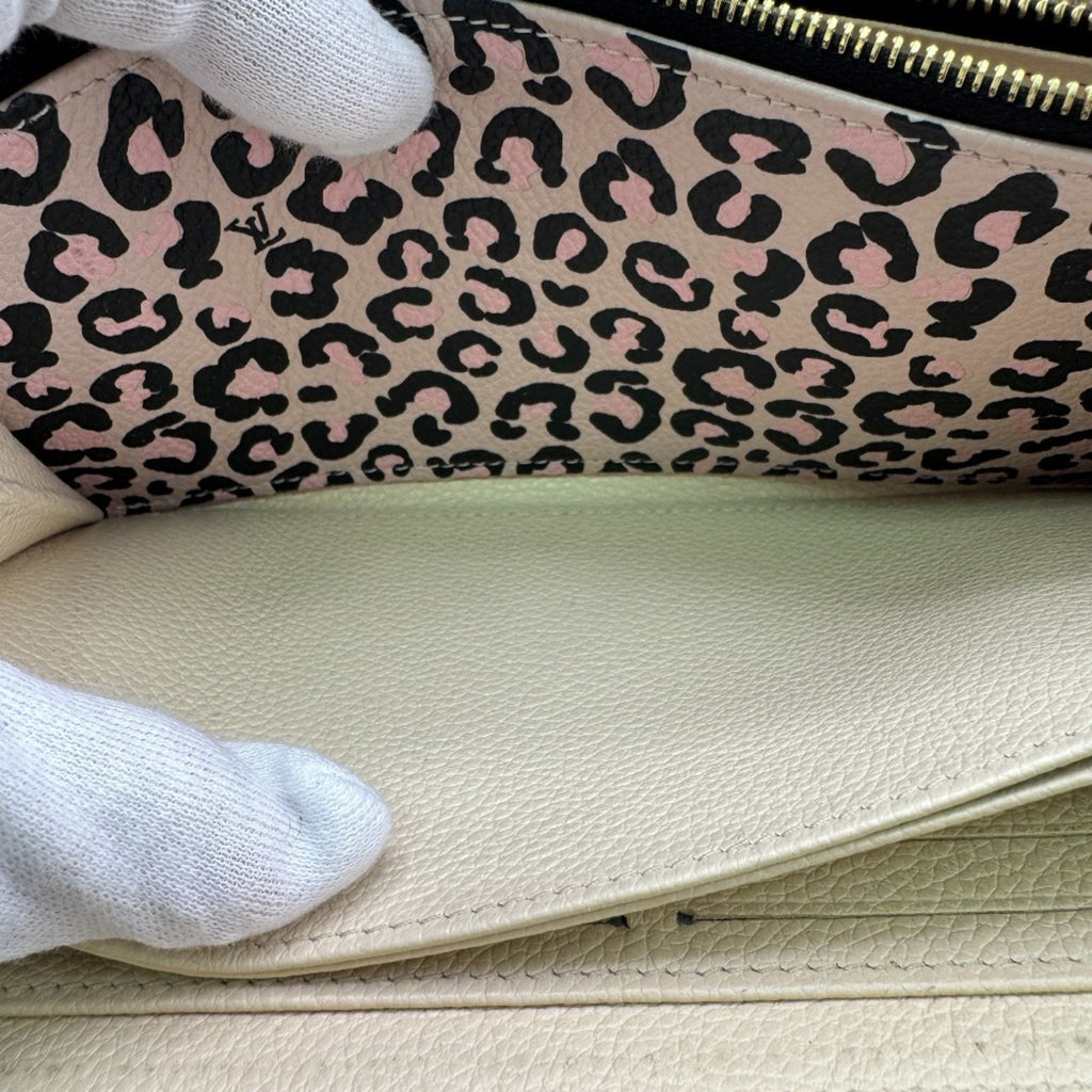 Louis Vuitton Beige Leather Long Wallet